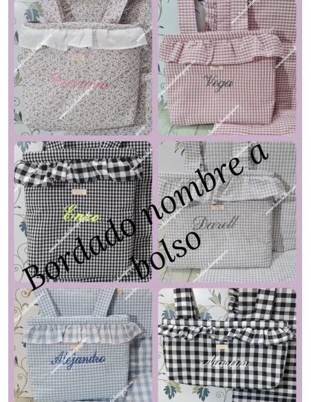 Bordado Nombre A Bolso