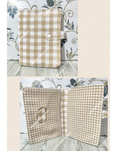 Porta Toallitas/Pañales Vichy beige