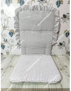 Funda Universal Vichy Gris Pequeño