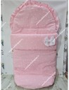 Saco Universal Rosa Estrellas Blanco