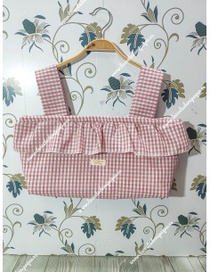 Bolso Vichy Maquillaje Pequeño Volantito