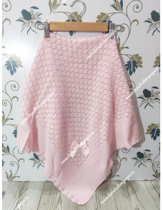 Toquilla Hilo rosa con Lazo De Raso 2