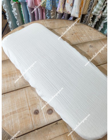 Sábana bajera  Capazo Universal bambula blanca