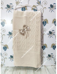 Toquilla Lana Camel Lazo Raso