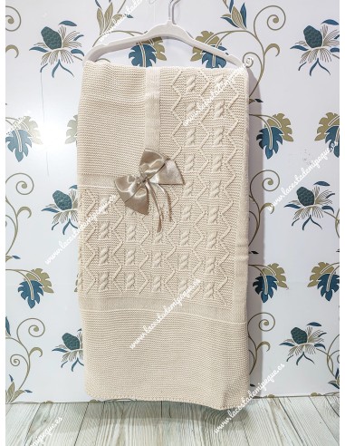 Toquilla Lana Camel Lazo Raso