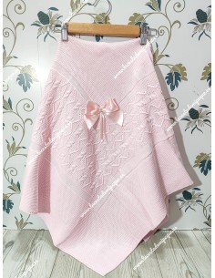 Toquilla Lana Rosa Lazo Raso 2