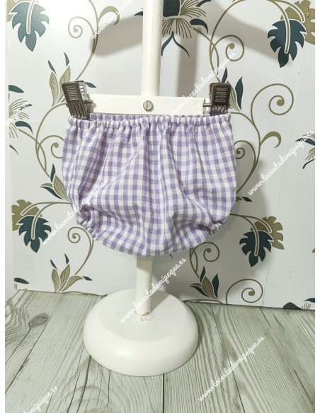 Braguita Cubrepañal Unisex Vichy Colores