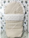 Saco Universal Vichy Beige Cuadros-P Combi Flores