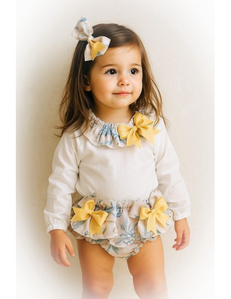 Conjunto Blusa y Faldita Giralda  “Hecho a Mano”