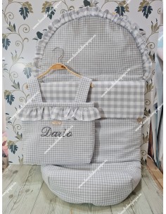 Saco Universal Vichy Gris Pequeño Combi 2
