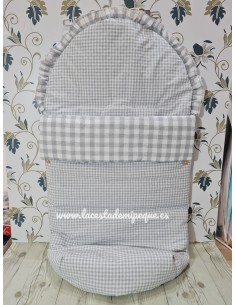 Saco Universal Vichy Gris Pequeño Combi