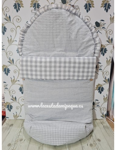Saco Universal Vichy Gris Pequeño Combi