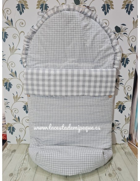 Saco Universal Vichy Gris Pequeño Combi