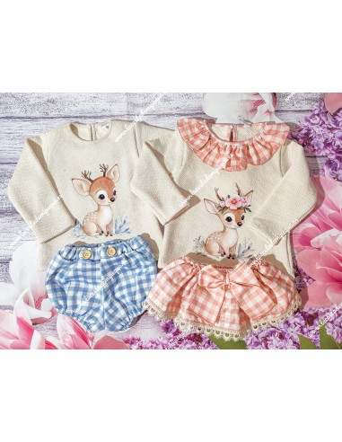 Conjunto Pololo Ciervo Jersey Chenilla