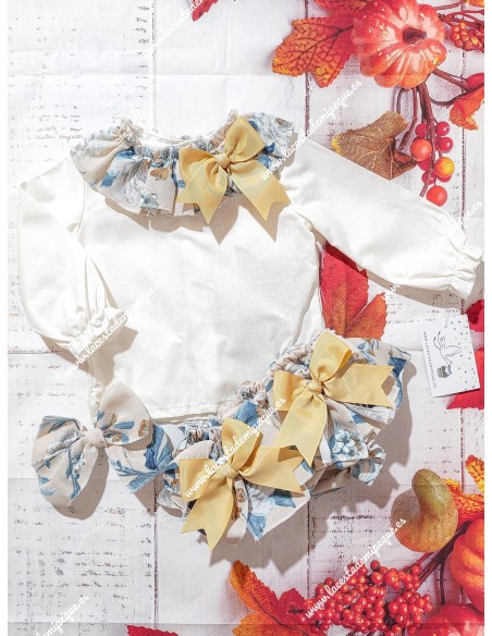 Conjunto Blusa y Faldita Giralda  “Hecho a Mano”