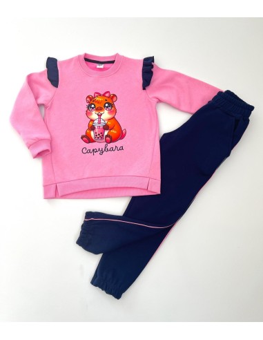 Chándal Capibara Rosa-Marino