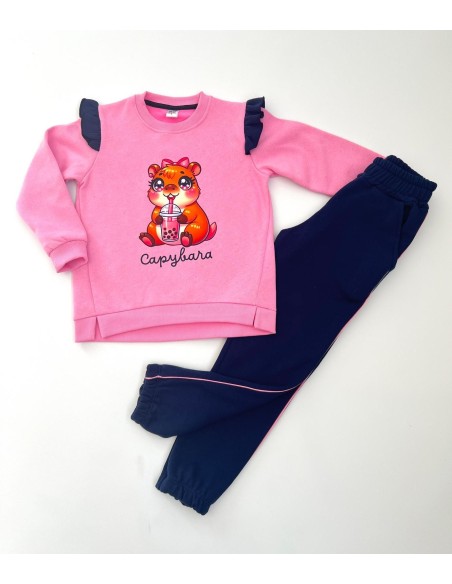 Chándal Capibara Rosa-Marino