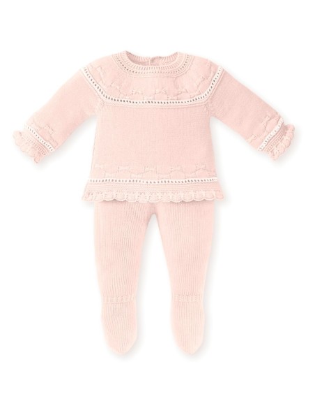 Conjunto Hilo Jersey y Polaina Rosa Cuarzo