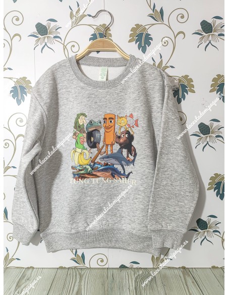 Sudadera Gris Brainrots