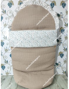 Saco Universal Waffle Camel  Combi Flores