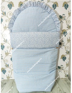 Saco Universal Vichy Celeste Cuadros-P Combi liberty celeste