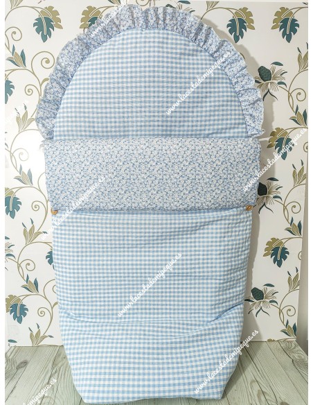 Saco Universal Vichy Celeste Cuadros-P Combi liberty celeste