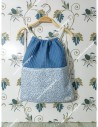 Mochila Tipo Talega Waffle Azulon Combi Liberty Celeste