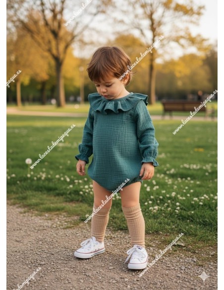 Pelele Bambula Verde Esmeralda M/L