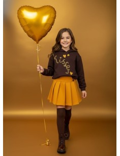 Conjunto Falda Mostaza Kisses