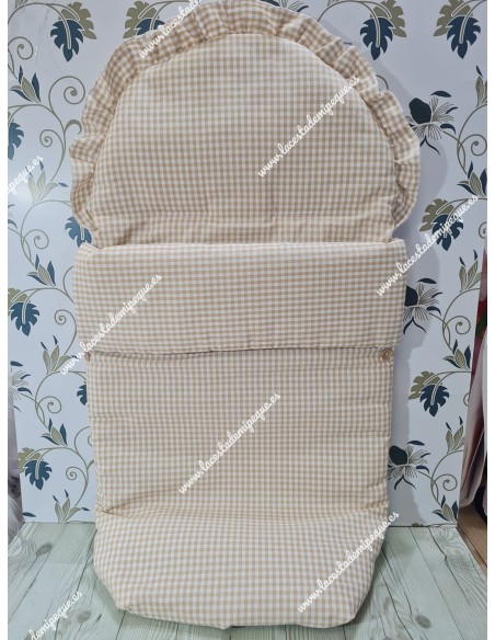 Pack Bolso y Saco Universal Vichy Beige Cuadros-P