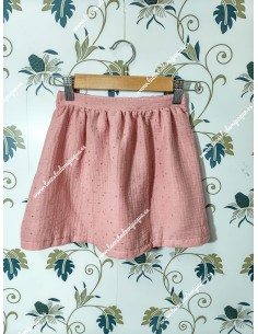 Falda Bambula Rosa Maquillaje Lurex