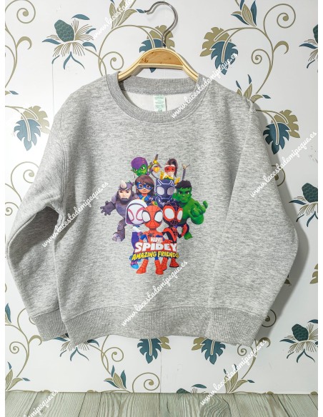 Sudadera Gris spidey