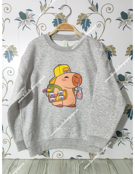 Sudadera Gris capibara