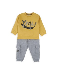 Chándal Yeah Babybol Mostaza-Gris