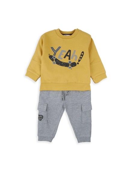 Chándal Yeah Babybol Mostaza-Gris