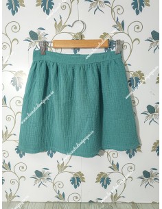Falda Bambula verde esmeralda
