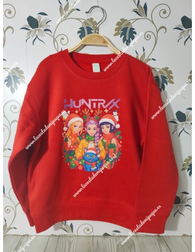 Sudadera Roja K-Pop Demon Hunters Navidad
