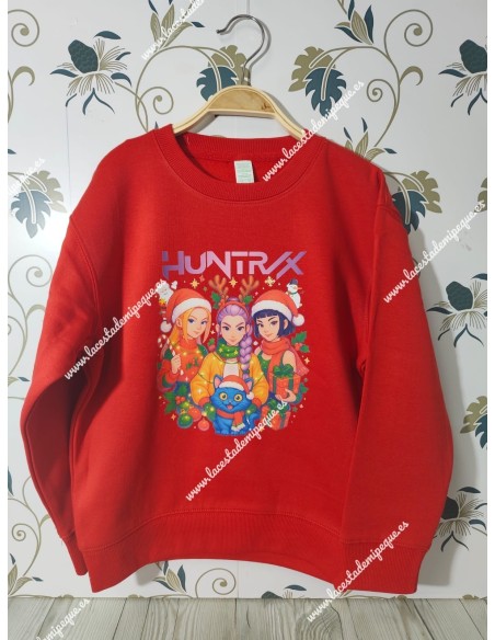 Sudadera Roja K-Pop Demon Hunters Navidad