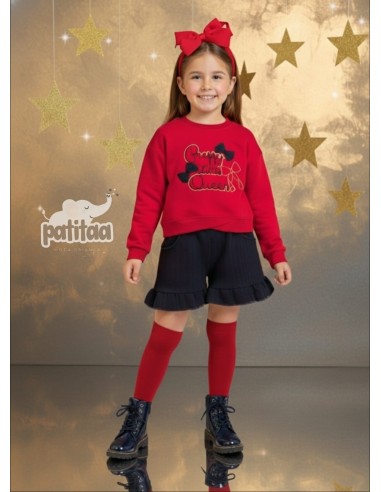 Conjunto Short Queen Rojo