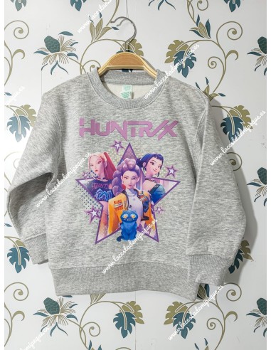 Sudadera Gris K-Pop Demon Hunters