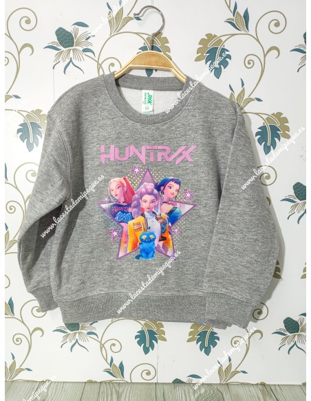 Sudadera Gris K-Pop Demon Hunters