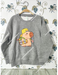 Sudadera Gris capibara