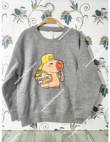 Sudadera Gris capibara