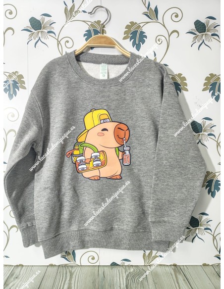 Sudadera Gris capibara