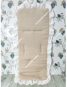 Funda Universal Bambula Lino Volante Bambula Blanca
