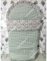 Saco Universal Vichy Verde Oliva Cuadros-P Combi Flores Otoñales-C