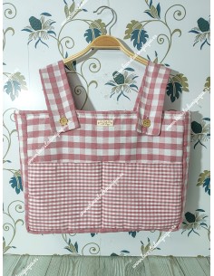 Bolso Pocket Cremallera Vichy maquillaje Cuadros-M Combi Bolsillos