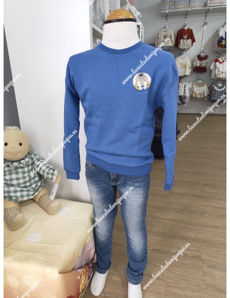 Sudadera Azul Morsa Newness