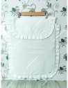 Colcha Capazo Universal Plumeti Blanco
