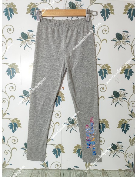 Conjunto Leggings Huntrix Blanco-Gris